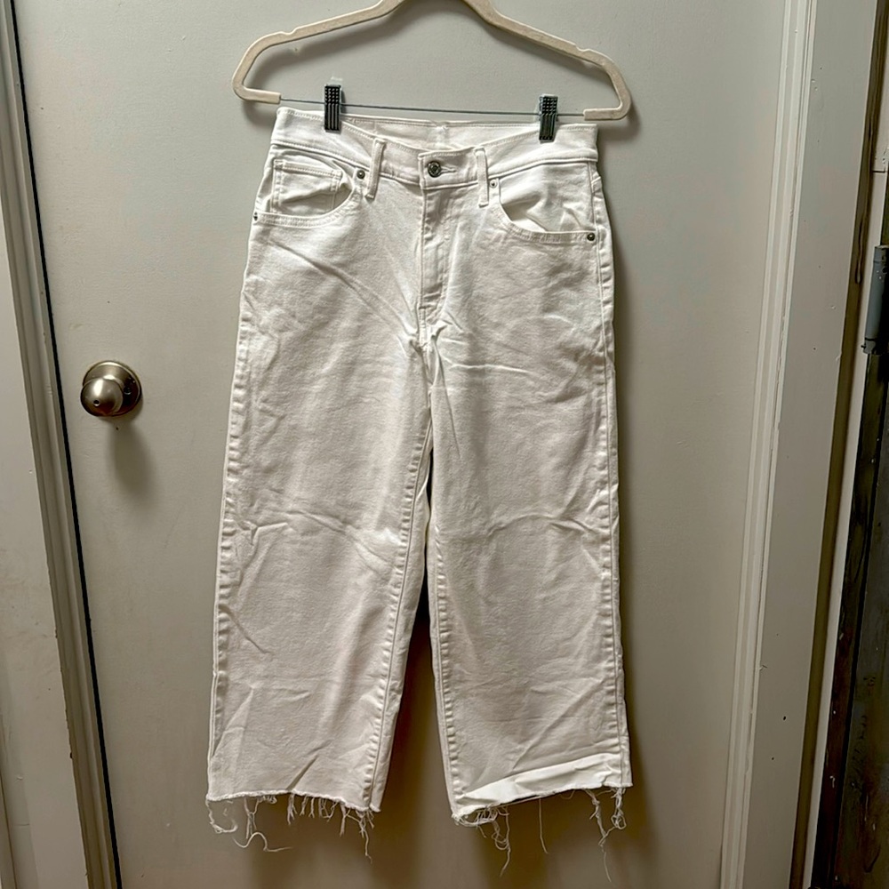 Levi’s wide leg crop denim